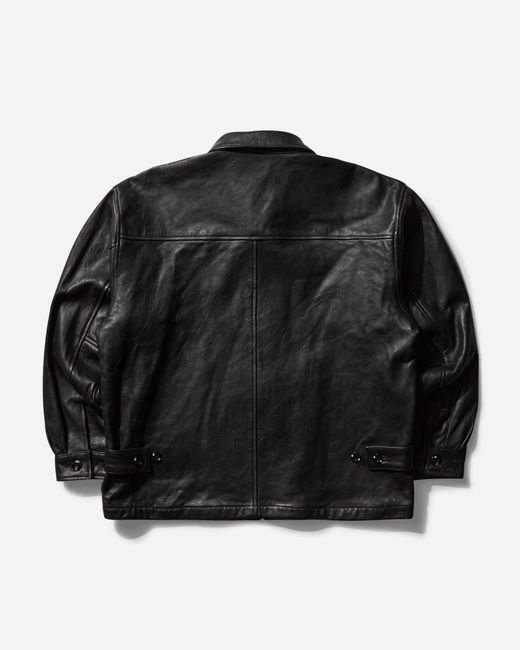 ジャケット・アウター NEIGHBORHOOD LEATHER ZIP WORK JACKET Neighborhood Leather Zip Work Jacket 'Brown'