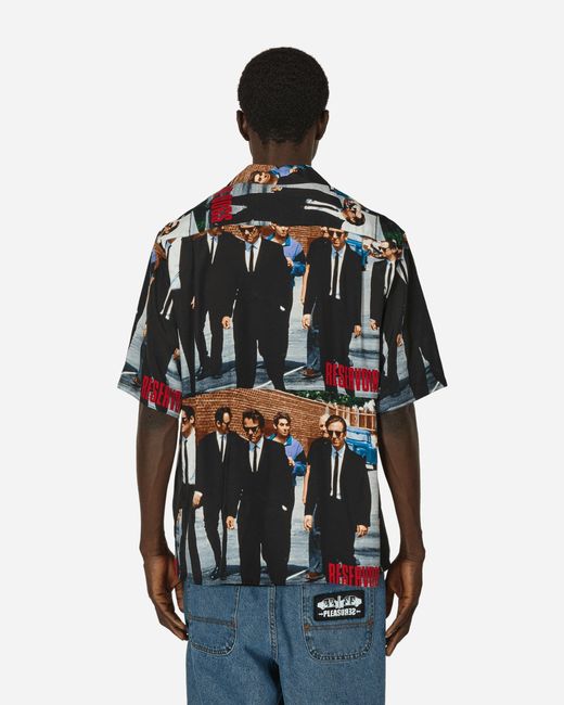 Wacko Maria Black Reservoir Dogs Hawaiian Shirt (Type-2) for men