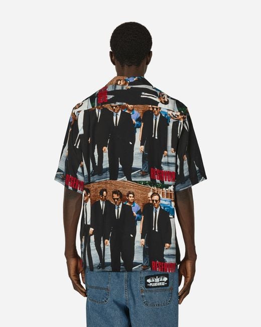 Wacko Maria Reservoir Dogs Hawaiian Shirt (Type-2) in Black for