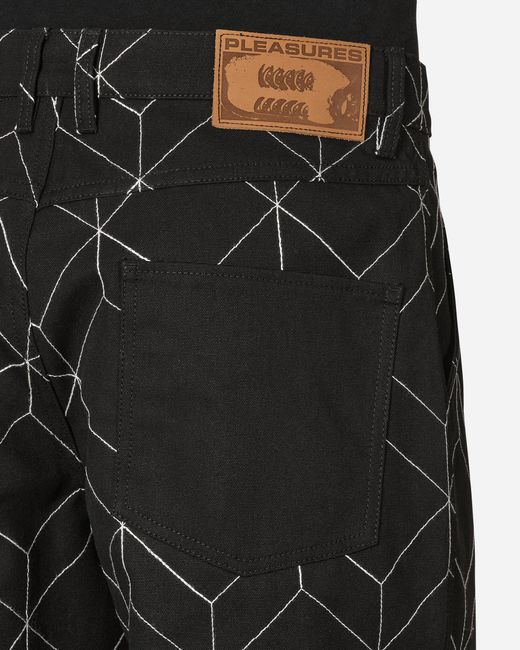 Pleasures Black Vocal Utility Pants for men