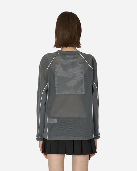 Cav Empt Mesh Raglan Colour Longsleeve T-Shirt in Grey for