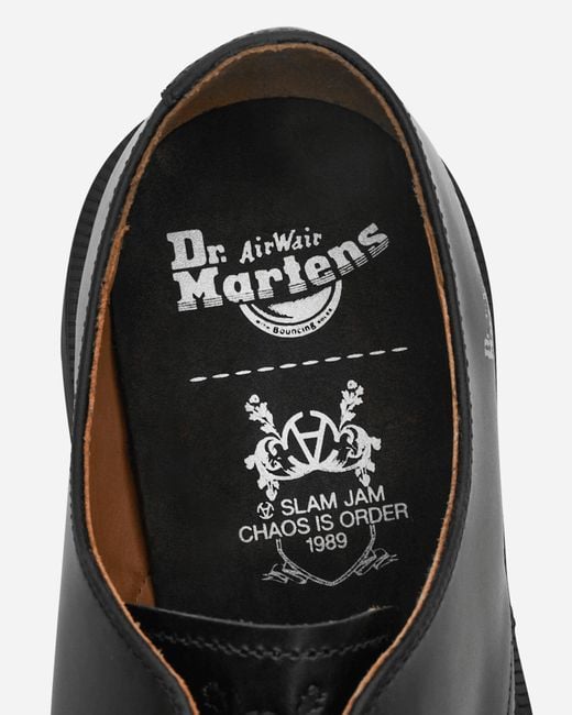 Dr. Martens Black Slam Jam 1461 Outlier Steel Toe Shoes for men