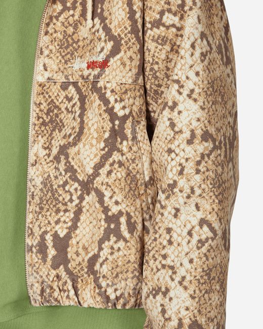 Stussy Canvas Insulated Work Jacket Python in Green for Men | Lyst