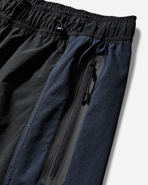 Nike Blue Tech Dri-Fit Woven Pro Color-Block Pants Obsidian for men