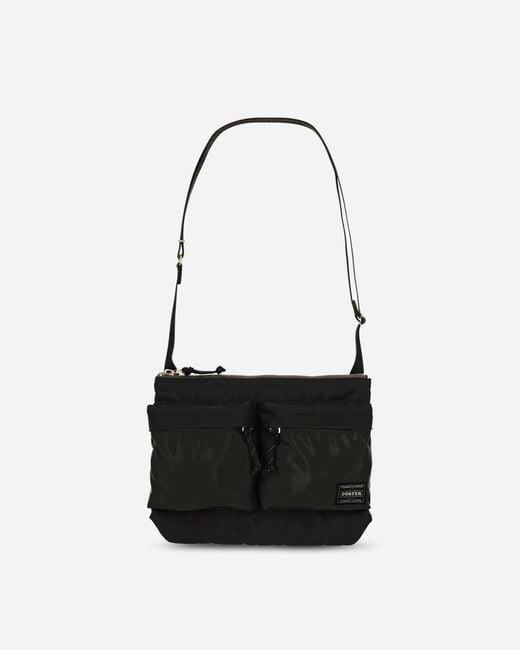 Porter-Yoshida and Co Black Force Shoulder Bag for men