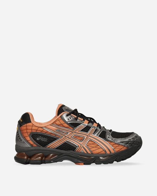 Asics Brown Gel-nimbus 10.1 Sneakers Black / Rust Orange for men