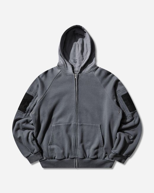 DIARY 1999 Gray Men S Waffle Lined Hoodie for men