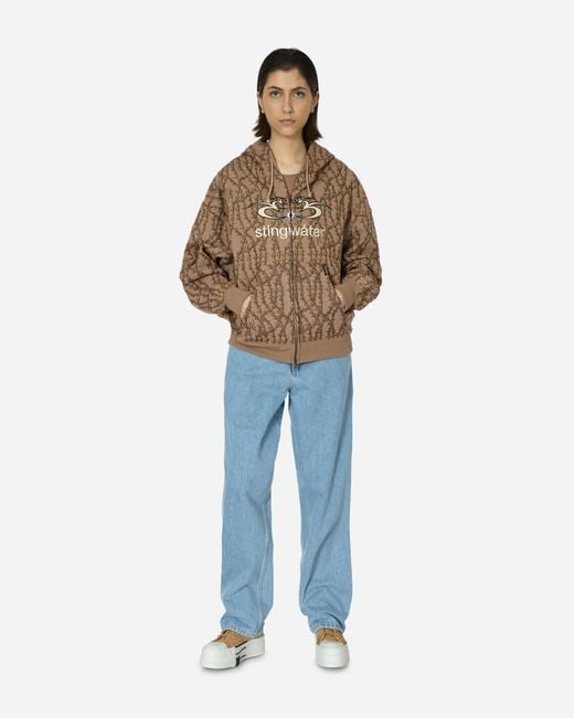 Stingwater Thorn Zip-up Hoodie in Natural | Lyst UK