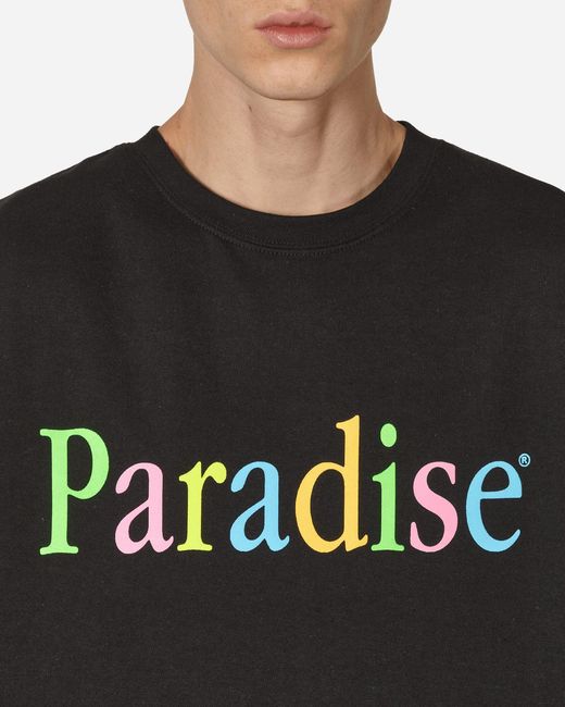 Paradis3 Black Colors Logo Crewneck Sweatshirt for men