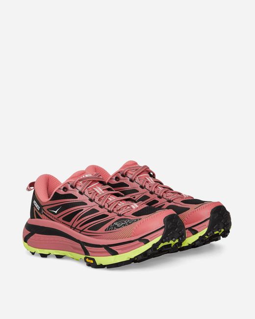 Hoka One One Pink Mafate Speed 2 Sneakers Clay for men