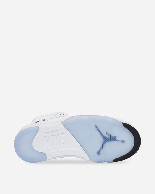 Nike White Air Jordan 5 Retro Og Sneakers Metallic for men