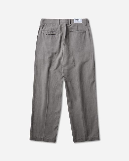 Neighborhood Gray Two Tuck Pants for men