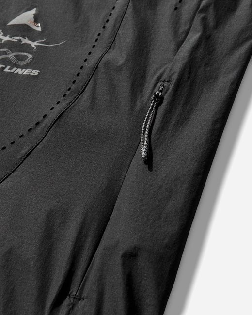 Roa Black Eightlines Hue Packable Wind Jacket for men