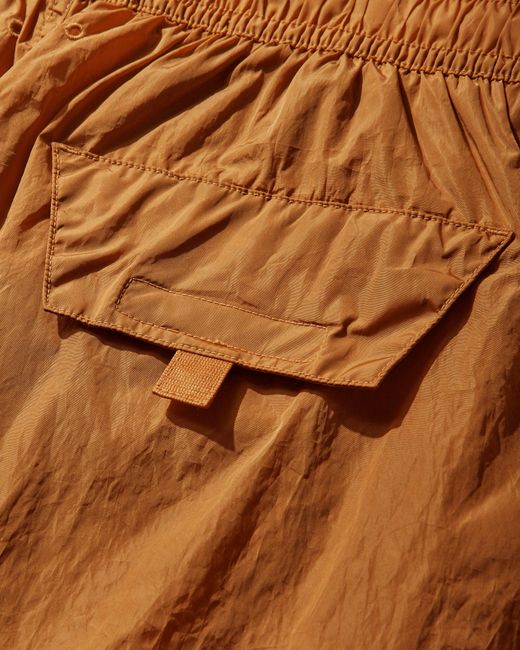 Stone Island Brown Men S Nylon Metal Swim Shorts Orange for men