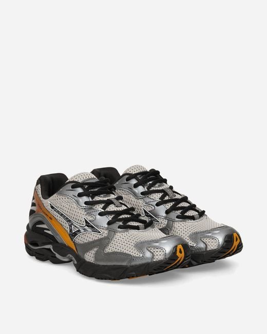 Mizuno Gray Wave Rider 10 Sneakers Harbor Mist Harvest for men