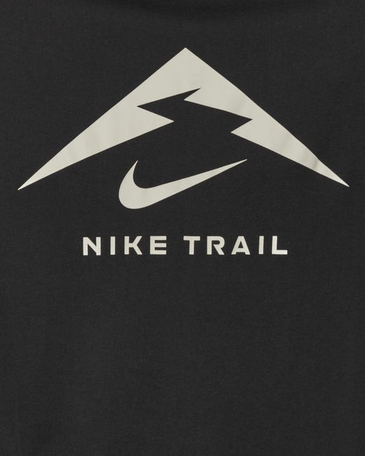 Nike Black Dri-Fit Trail Running T-Shirt for men