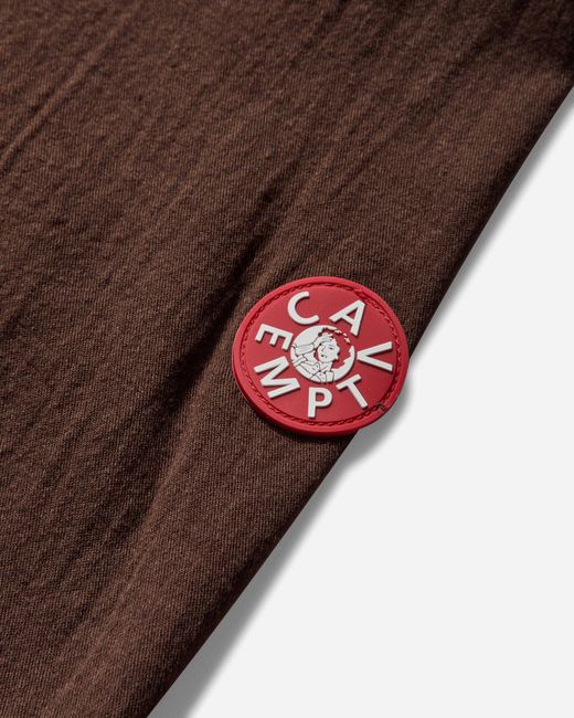 Cav Empt Brown Men S Soft Cw Short Sleeve Open Shirt for men