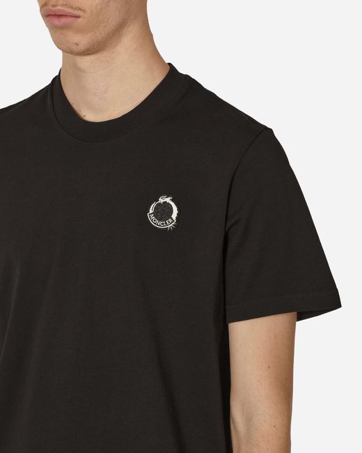 Moncler Black Year Of The Dragon Logo Patch Shirt for men