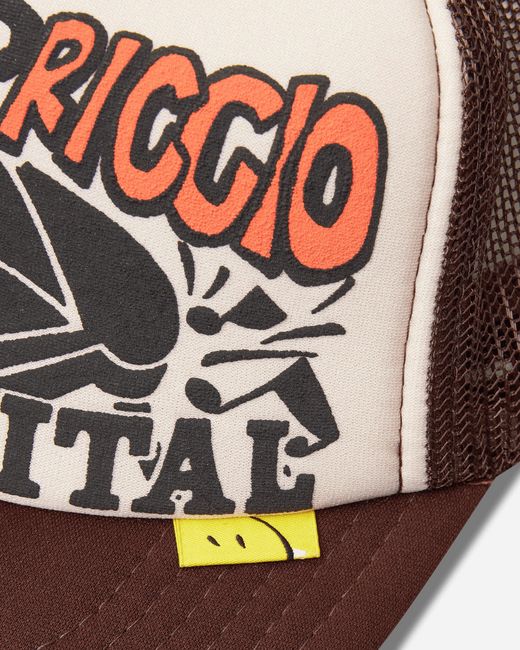 Kapital Brown Life Kapriccio Track Cap Ecru for men