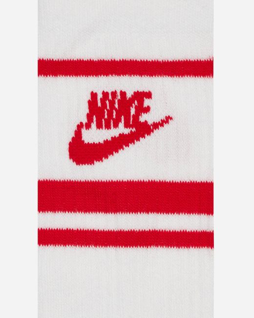 Nike Everyday Essential Crew Socks White / Red for men