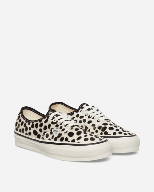 Vans White Premium Authentic 44 Pony Hair Sneakers Dalmatian for men