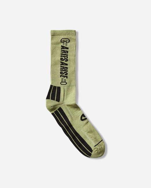 Aries Green Column Socks Sulphur for men