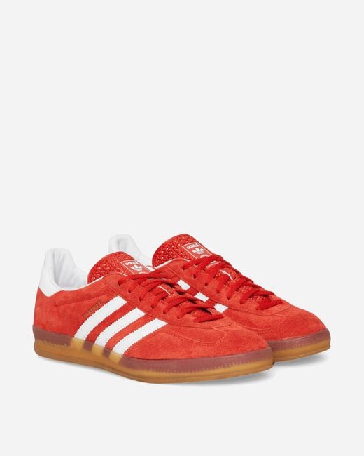Adidas Red Wmns Gazelle Indoor Sneakers Bold / Cloud White for men