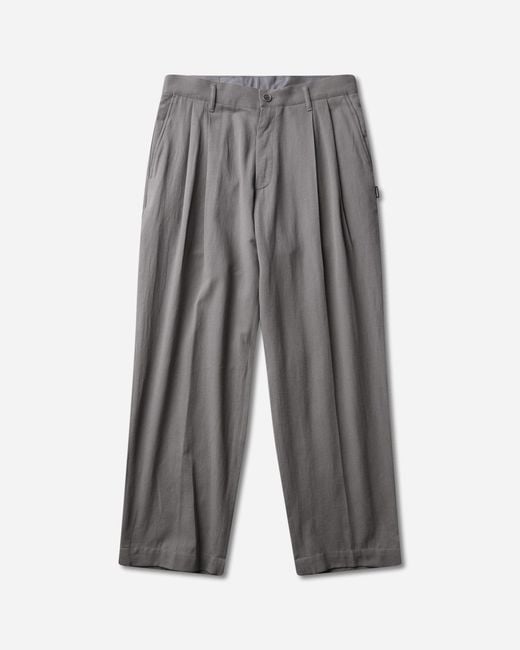 Neighborhood Gray Two Tuck Pants for men