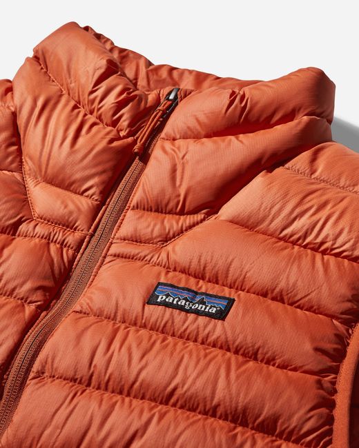 Patagonia Down Sweater Vest Redtail Rust in Orange for Men Lyst UK