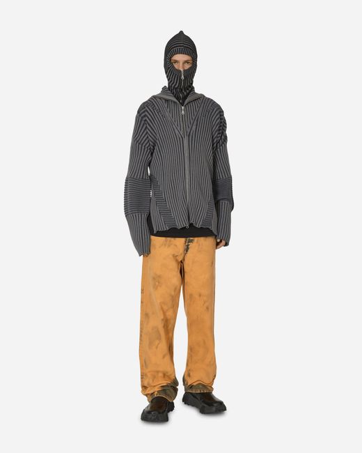 LUEDER Black Armour Zip-up Balaclava Charcoal for men