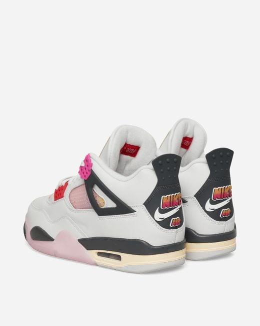 Nike Pink Air Jordan 4 Comic Sneakers Off Fire for men