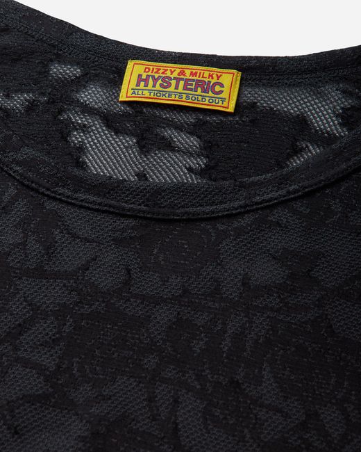 Hysteric Glamour Black S Hysteric Rose Jacquard Baby T-Shirt for men