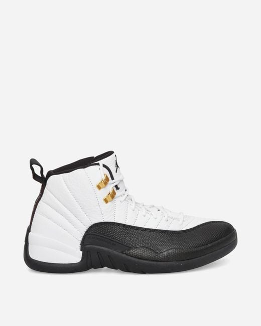 Nike White Air Jordan 12 Sneakers Taxi for men