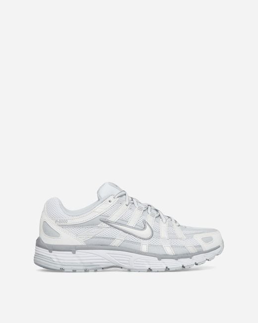 Nike White Wmns P-6000 Sneakers Metallic Summit / Wolf