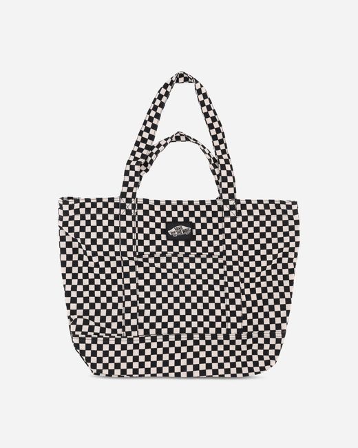 Vans White Tell All Zip Tote Bag Checkerboard