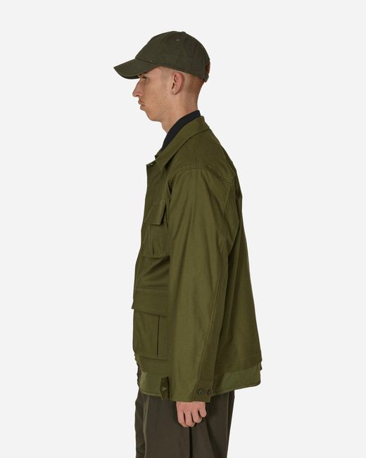 Wild Things Green Bdu Quilting Attachable 3-In-1 Jacket Drab for men