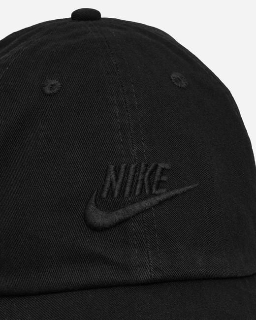 Nike Black Club Unstructured Futura Wash Cap for men