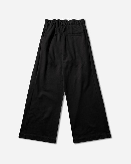 Dries Van Noten Black S Pleated Sweatpants for men