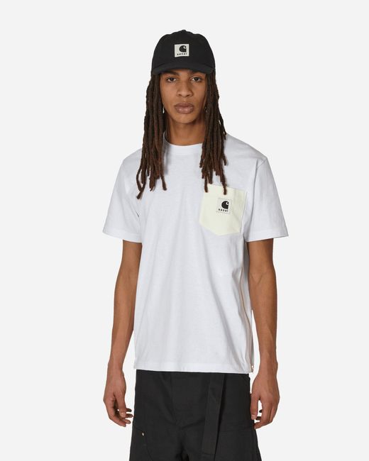 Sacai White Carhartt Wip T-shirt for men