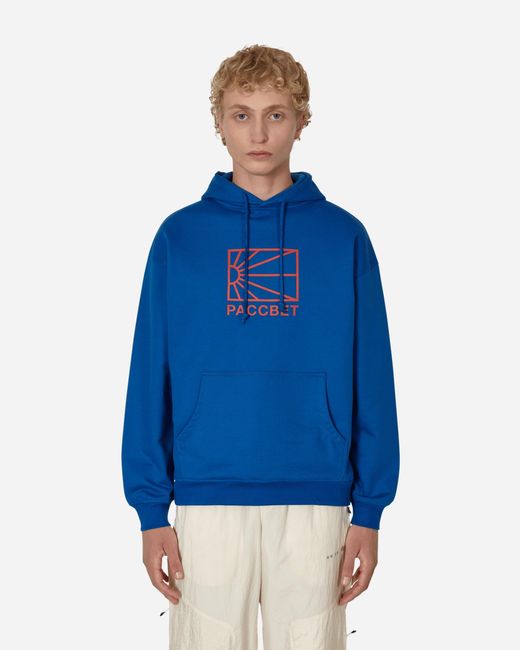 Rassvet (PACCBET) Blue Big Logo Hooded Sweatshirt for men