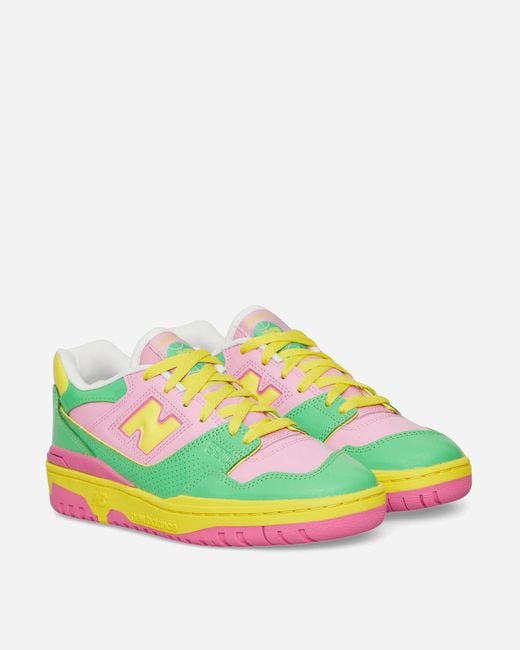 New Balance Yellow 550 Sneakers Pink / Green / Lime for men