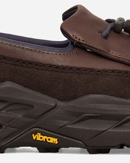 Hoka One One Brown Speed Loafers Walnut / Cast Iron for men