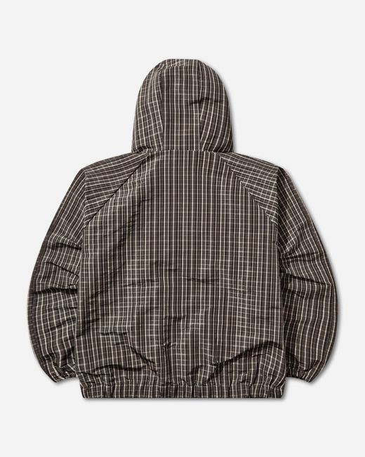 Umbro Gray Check Smock Anorak Dark for men
