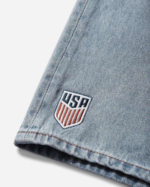 Levi's Blue S U.S. Soccer 478 Baggy Shorts Light Wash for men