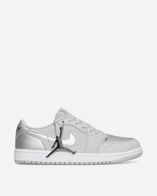 Nike White Air Jordan 1 Retro Low Og Sneakers Neutral / Metallic for men