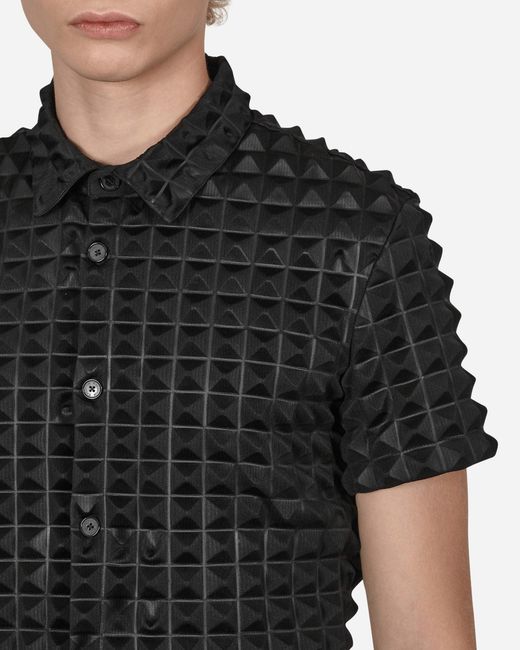 KANGHYUK Black 2.5 Pyramid Embossed Shirt for men