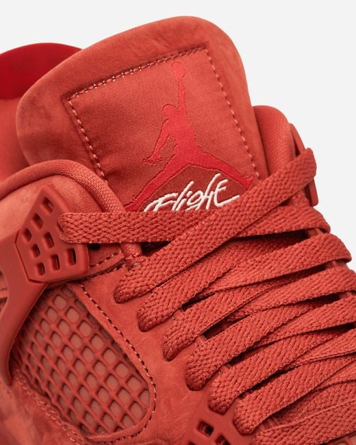 Nike Red Nigel Sylvester Air Jordan 4 Sneakers Brick By Brick for men