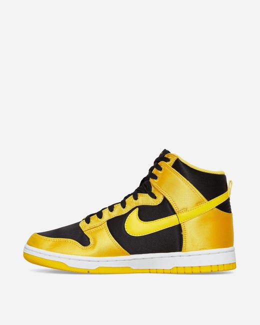 Nike Wmns Dunk Hi Sneakers Black / Varsity Maize / White in Yellow for ...