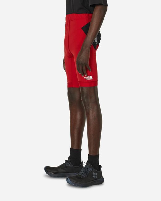 The North Face Project X Red Undercover Soukuu Trail Run Utility Shorts Tights Chili Pepper for men