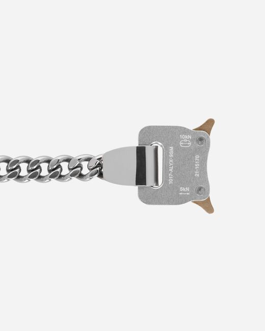 1017 ALYX 9SM Metallic Metal Buckle Necklace for men